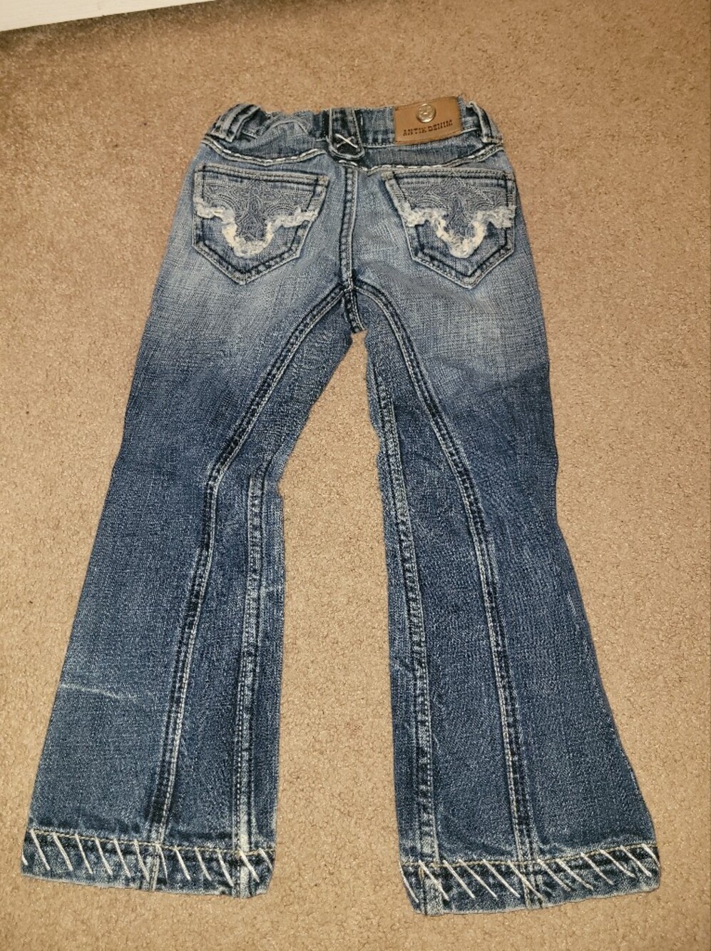 Antik Denim Size 4 jeans girl youth relaxed casual Blue Jeans
